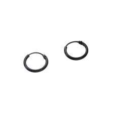 Сережки Xuping (Золото "Black"; Конго; Ø1,0см)