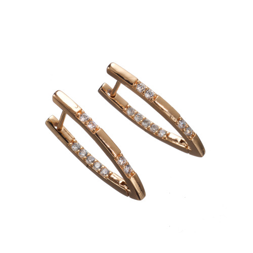 Сережки Xuping (Золото 18К; Англійська; 2,8см)
