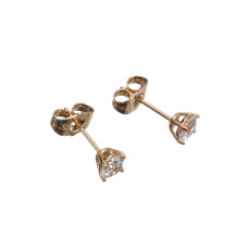 Сережки Xuping (Золото 18К+ Циркони; Гвоздик; 0,6см)
