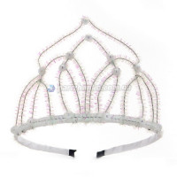 Діадема Пинцеси Новорічна (Перламутрова з Перлинками)