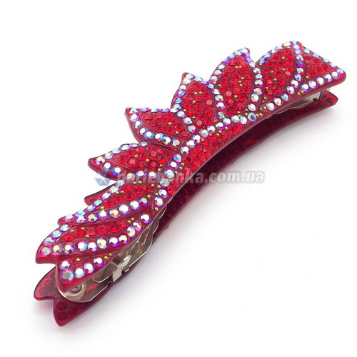 Заколка Автомат (Червоне Каміння Swarovski; 11,0см)